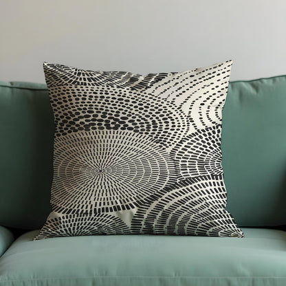 Black and White Cushion Cover, Geometric Pillow Case