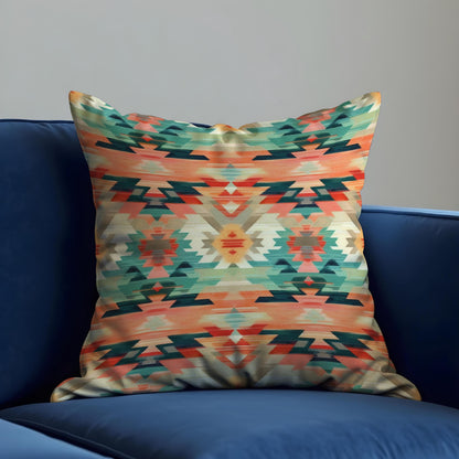 Colorful Southwestern Cushion Cover, Aztec Tribal Pattern Pillow Case