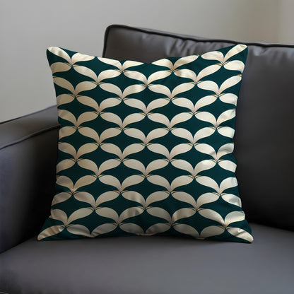 Traditional Art Deco Cushion Cover, Scallop Pattern Pillow Cover