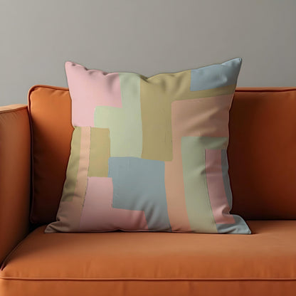 Pastel Geometric Cushion Cover, Scandinavian Pillow Case
