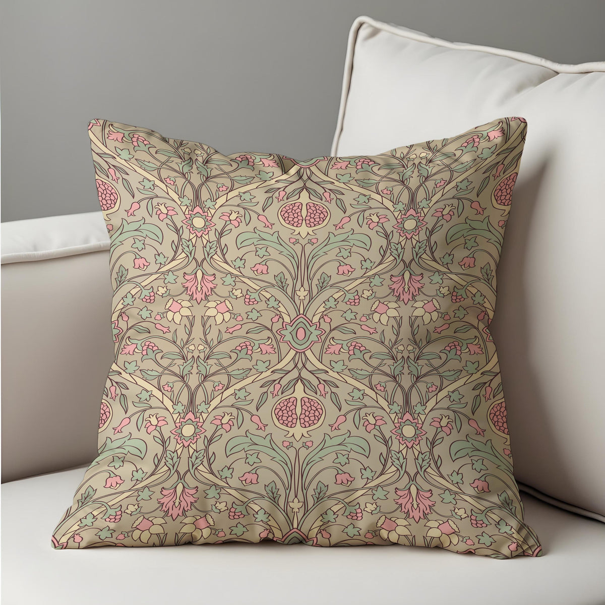 Farmhouse Floral Cushion Cover, Classic Flower Throw Pillow Case