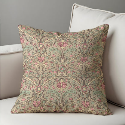 Farmhouse Floral Cushion Cover, Classic Flower Throw Pillow Case