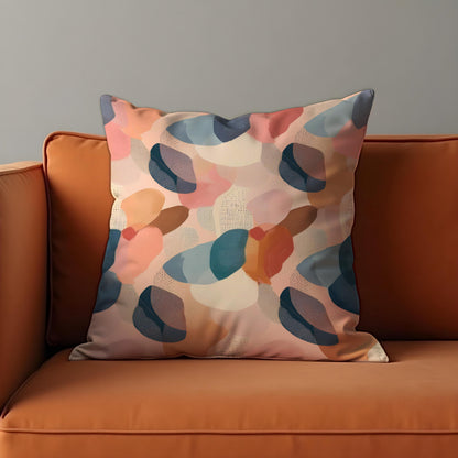 Soft Pastel Abstract Throw Pillow Cover, Modern Cushion Case