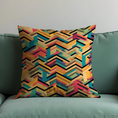 Multicolor Chevron Cushion Cover, Throw Pillow Case