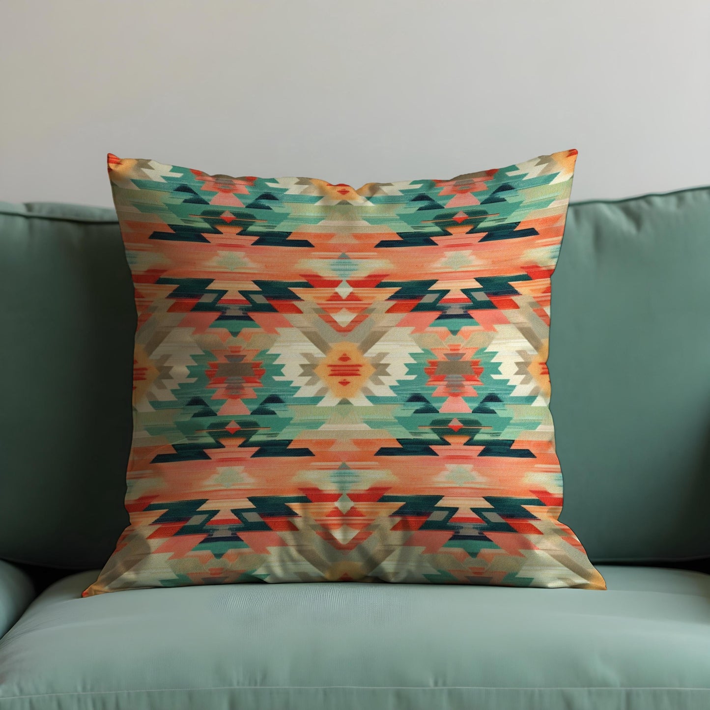 Colorful Southwestern Cushion Cover, Aztec Tribal Pattern Pillow Case
