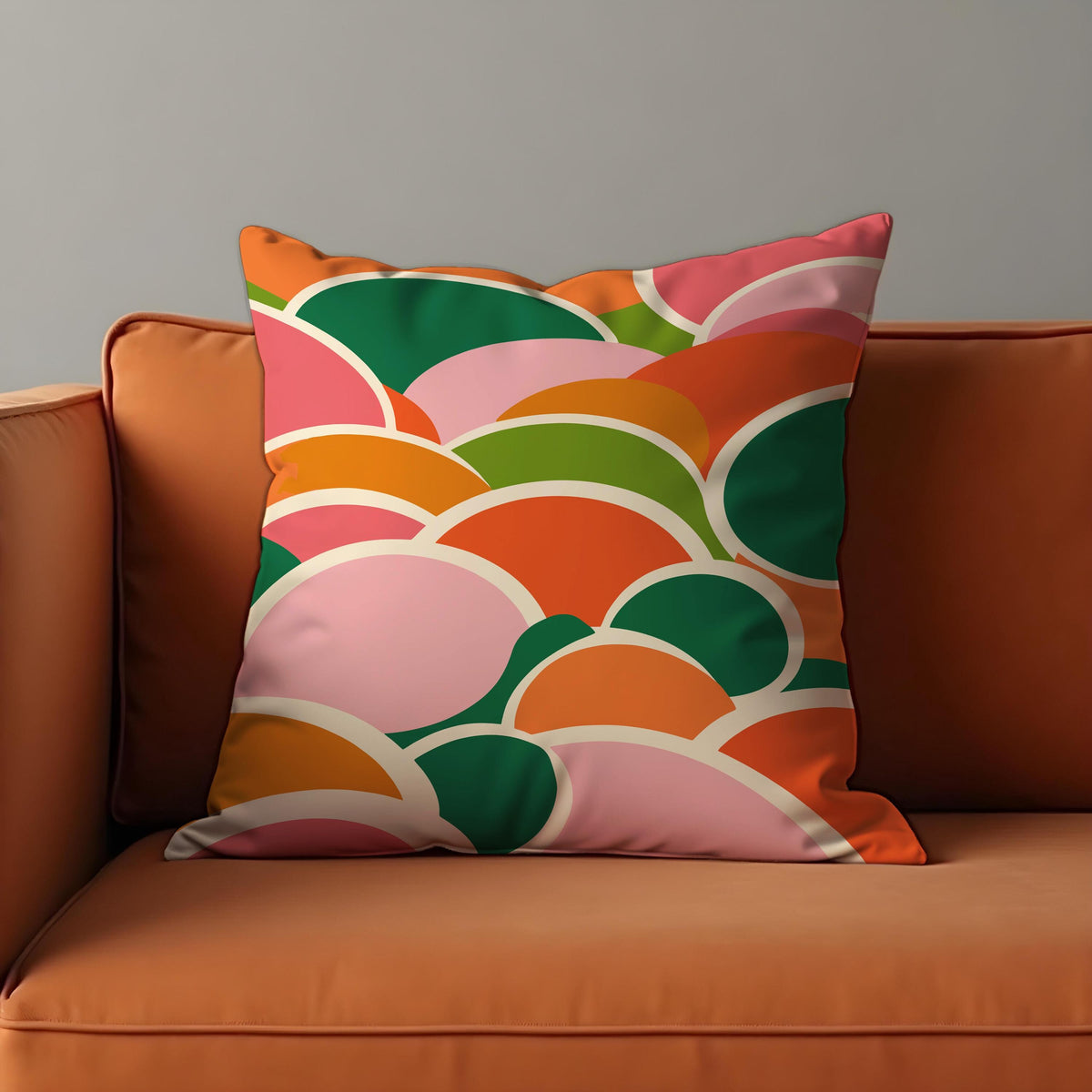 Abstract Arch Cushion Cover, Mid Century Pillow Case