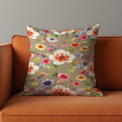 Classic Floral Cushion Cover, Cottage Garden Pillow Case