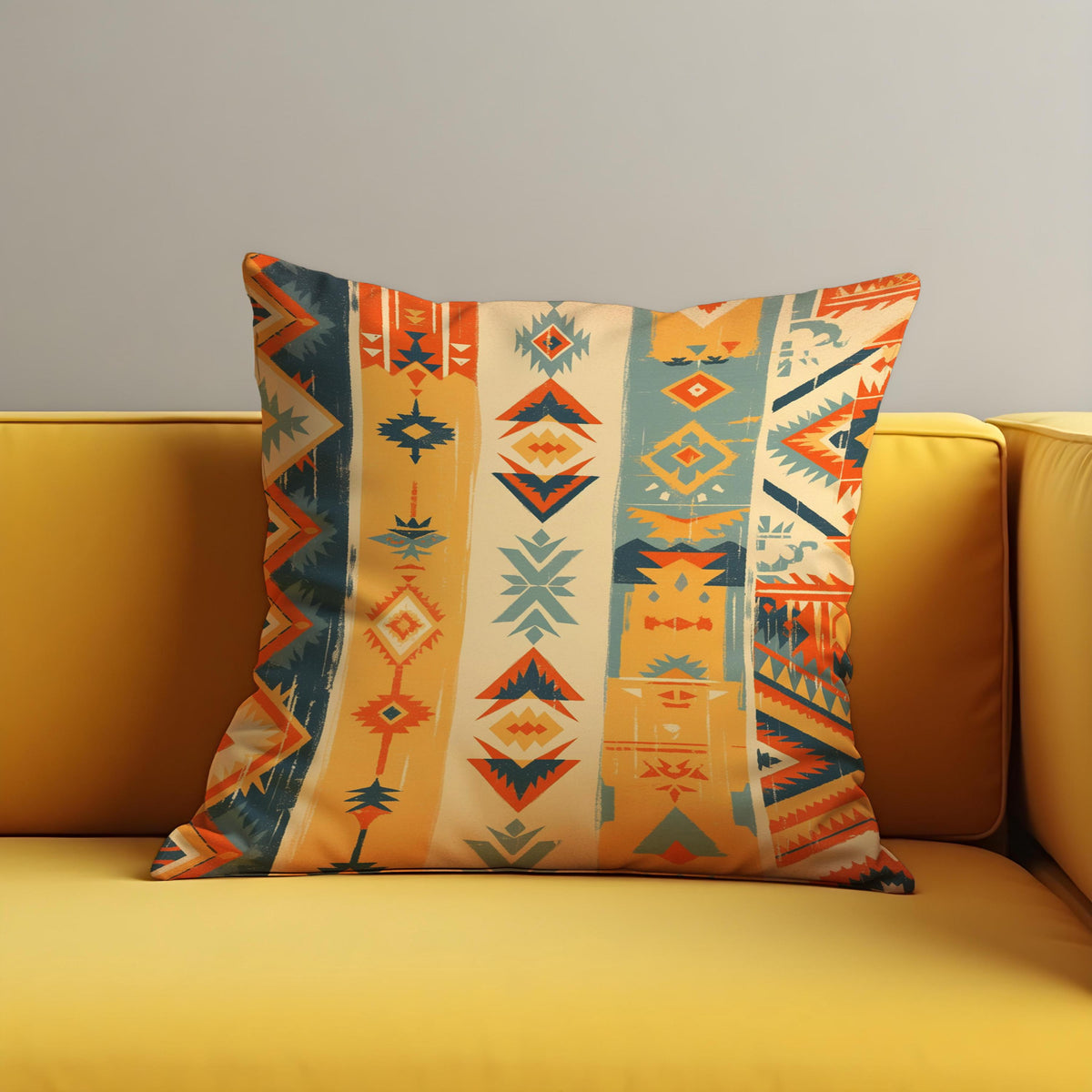 Southwestern Cushion Cover, Aztec Throw Pillow Case