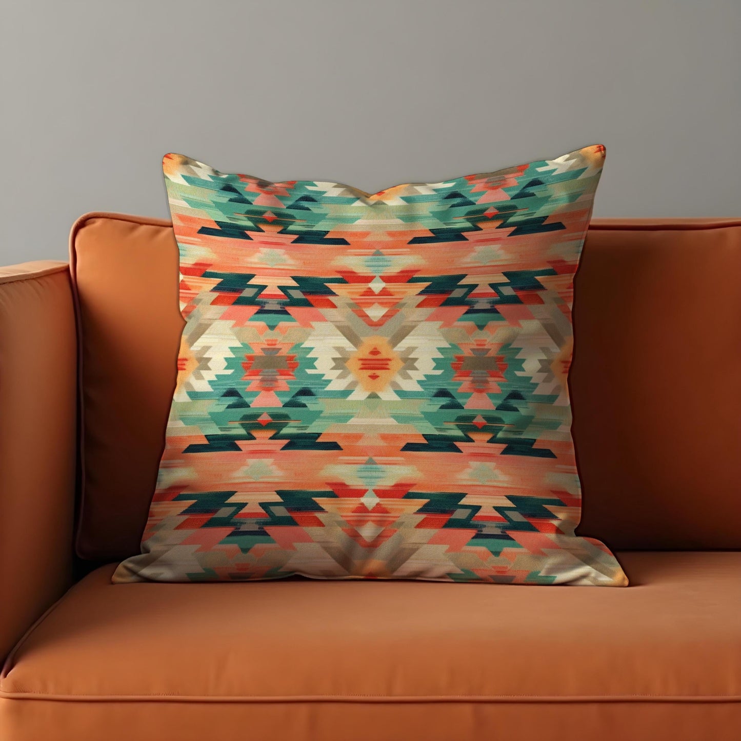 Colorful Southwestern Cushion Cover, Aztec Tribal Pattern Pillow Case