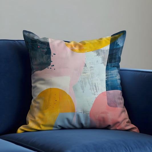 Colorful Geometric Cushion Cover, Abstract Pillow Case