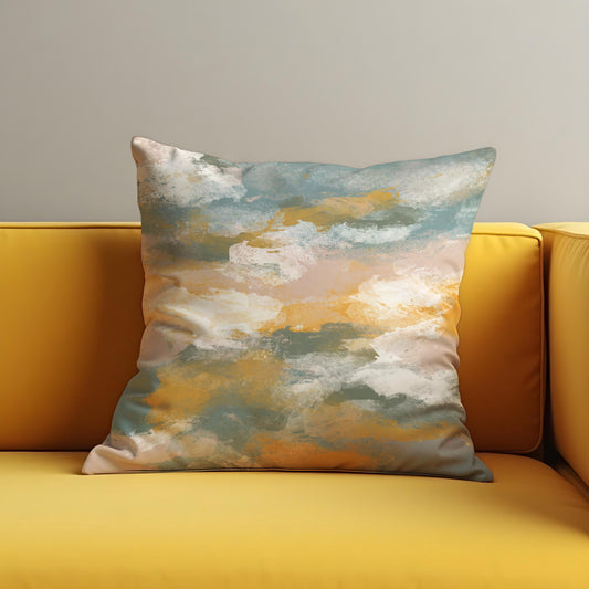 Abstract Cloud Throw Pillow Cover, Watercolor Cushion Case
