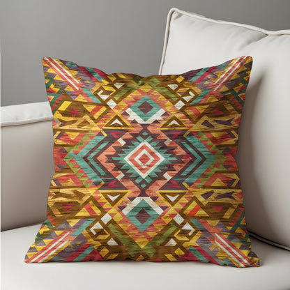 Southwestern Tribal Pillow Cover, Colorful Cushion Case
