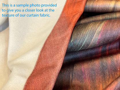 Pastel Rainbow Curtains, Soft Watercolor Gradient Drapes
