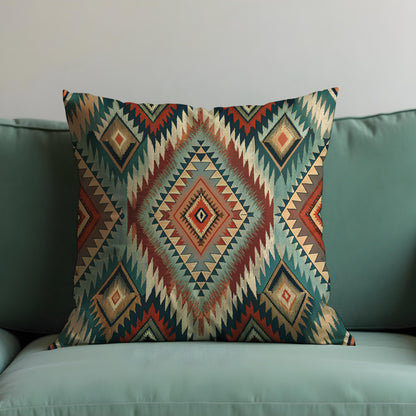 Southwestern Cushion Cover, Bold Aztec Geometric Pattern Pillow Case