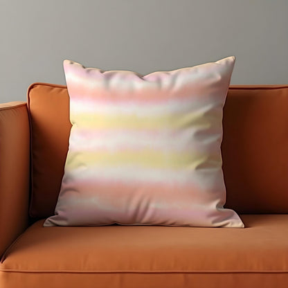 Pastel Ombre Cushion Cover, Striped Throw Pillow Case