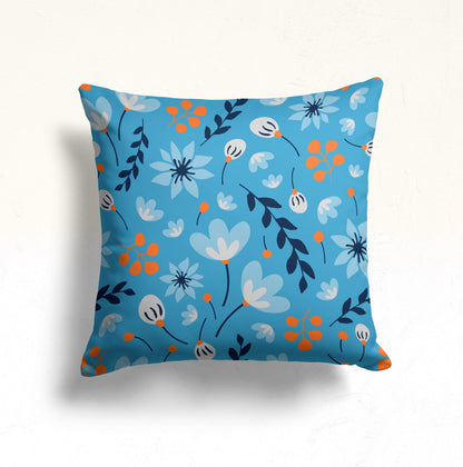 Modern Floral Striped Cushion Cover