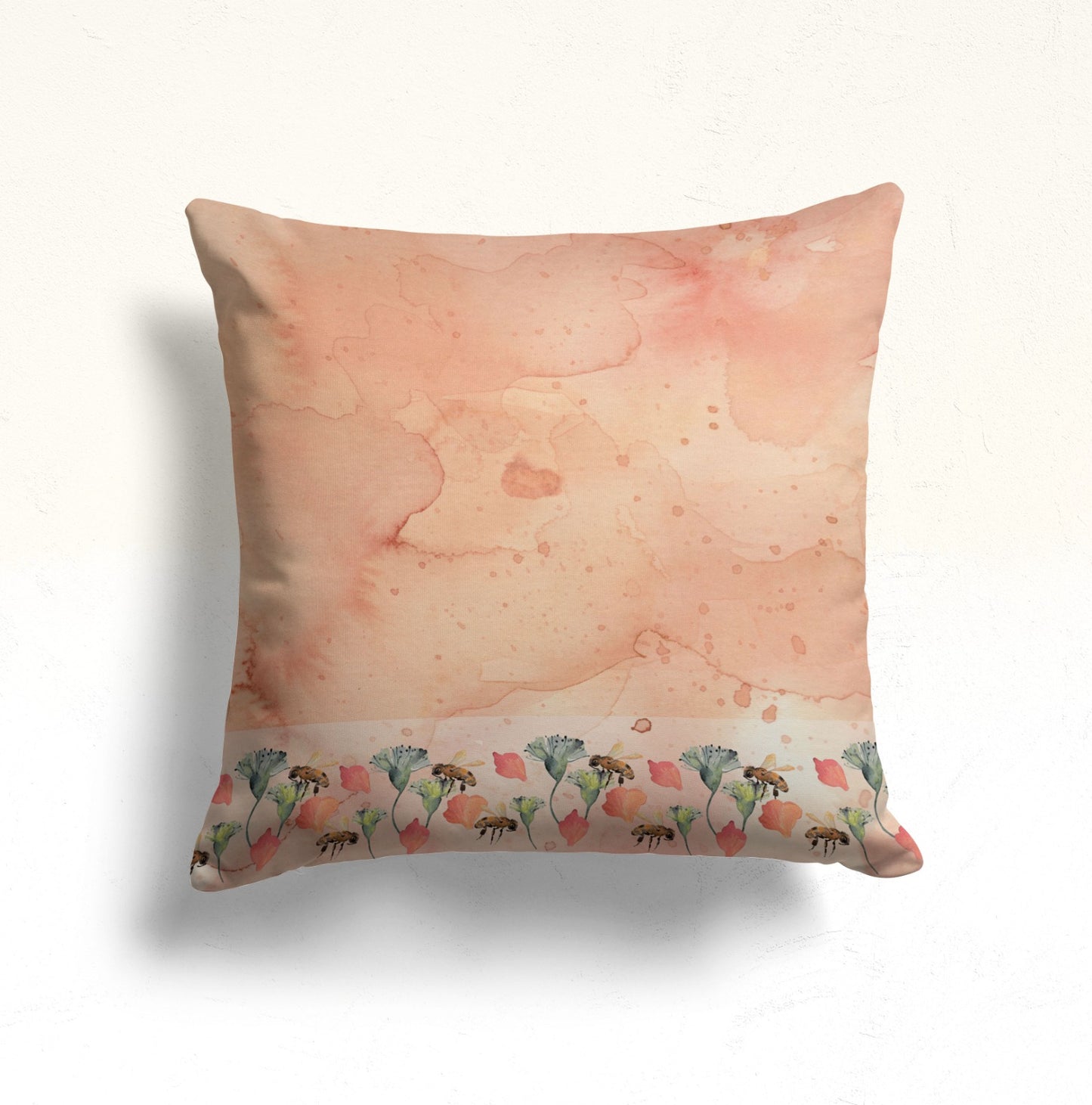 Pastel, Watercolor Garden Cushion Cover, Mystical Eyes Dekor