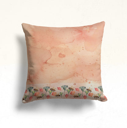 Pastel, Watercolor Garden Cushion Cover, Mystical Eyes Dekor