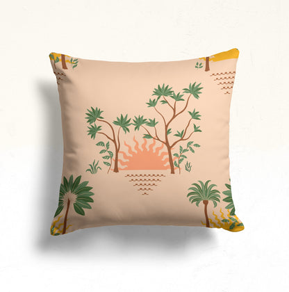 Pastel, Watercolor Garden Cushion Cover, Mystical Eyes Dekor