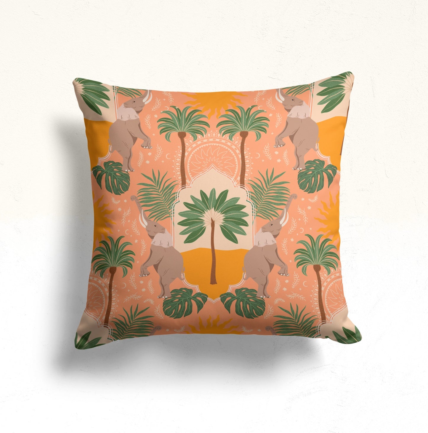 Pastel, Watercolor Garden Cushion Cover, Mystical Eyes Dekor