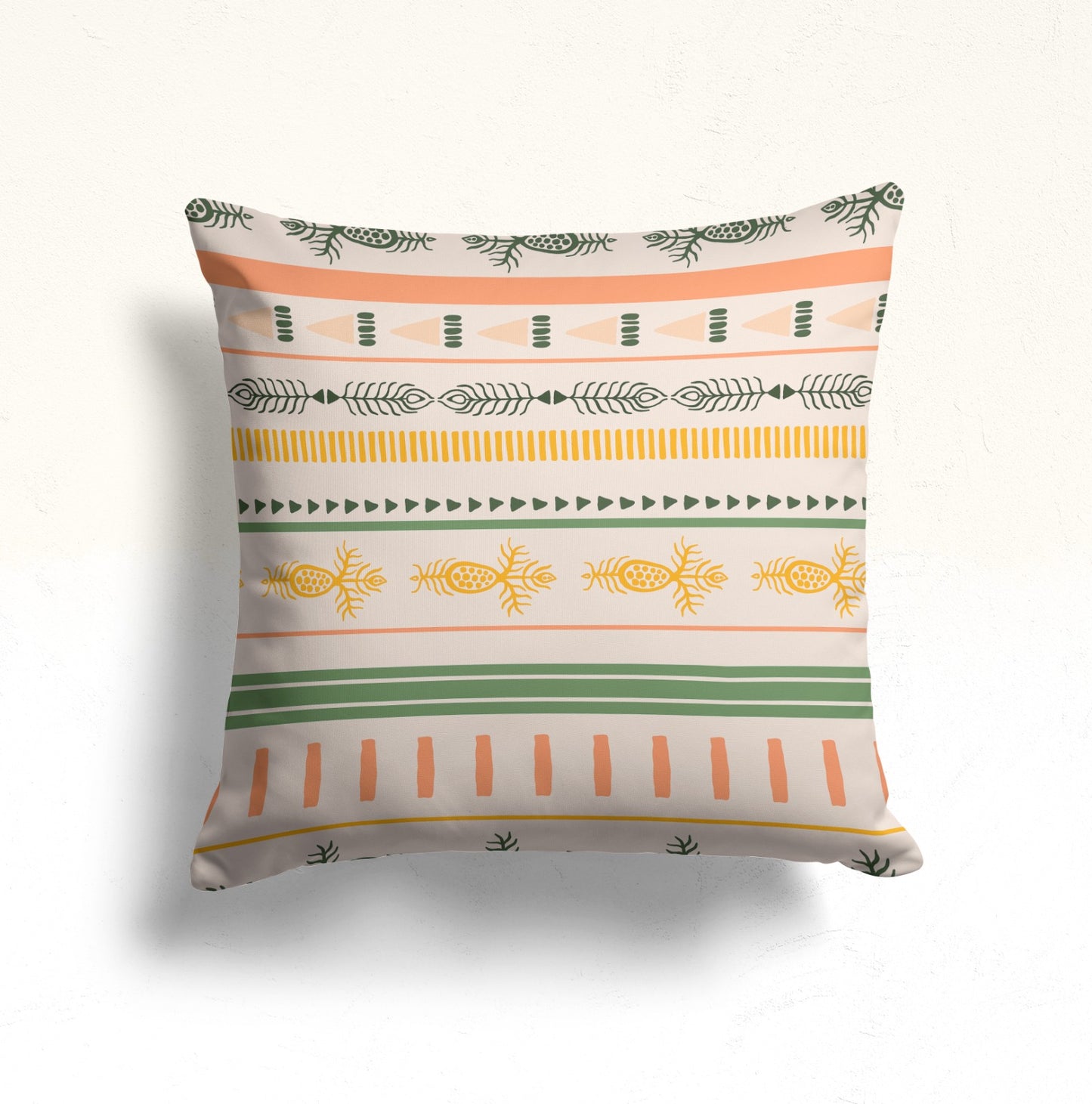 Pastel, Watercolor Garden Cushion Cover, Mystical Eyes Dekor