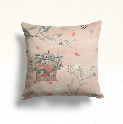 Pastel, Watercolor Garden Cushion Cover, Mystical Eyes Dekor