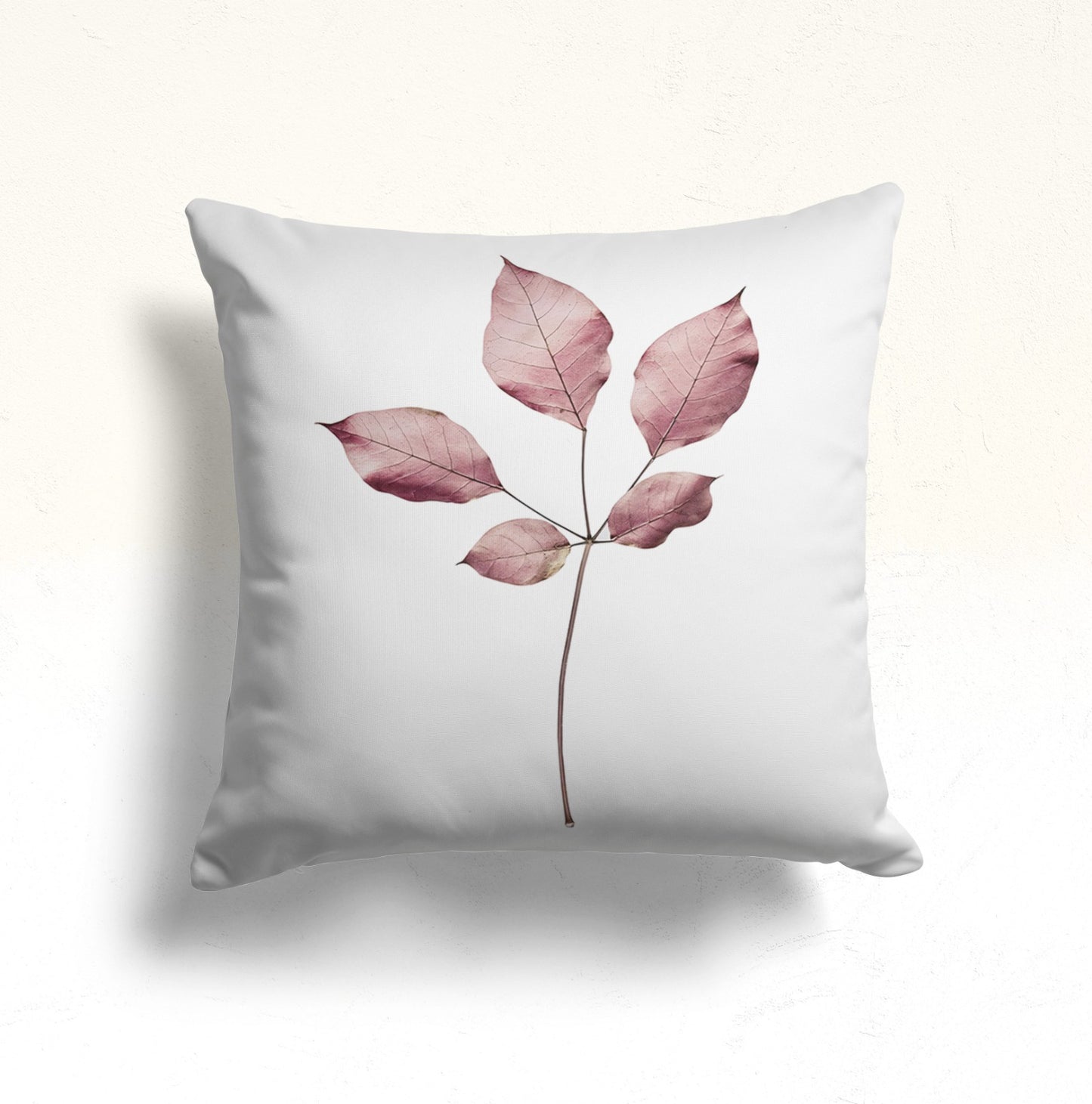 Minimalist Botanical Cushion Cover, Pastel Monstera Dreams