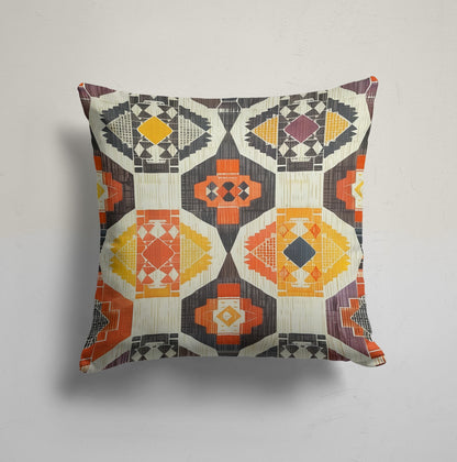 Modern Tree Silhouette Cushion Cover, Triangular Geometric Decor