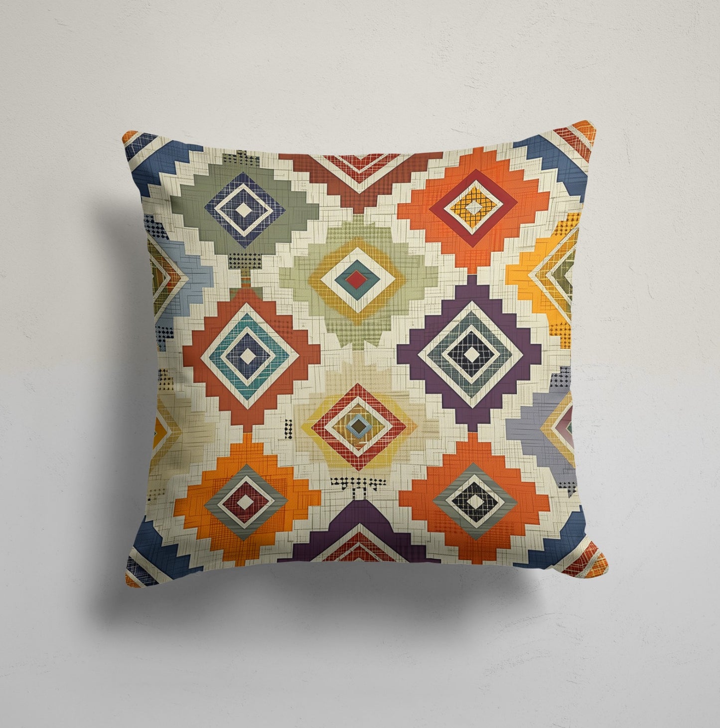 Modern Tree Silhouette Cushion Cover, Triangular Geometric Decor