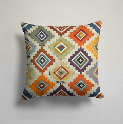 Modern Tree Silhouette Cushion Cover, Triangular Geometric Decor