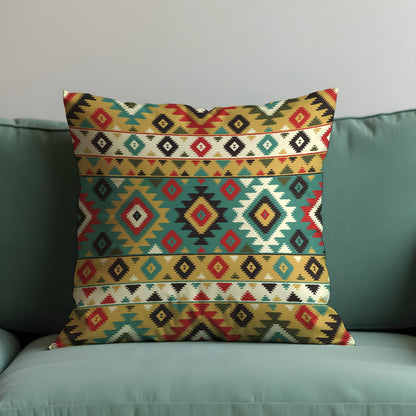 Boho Southwestern Throw Pillow Cover, Geometric Cushion