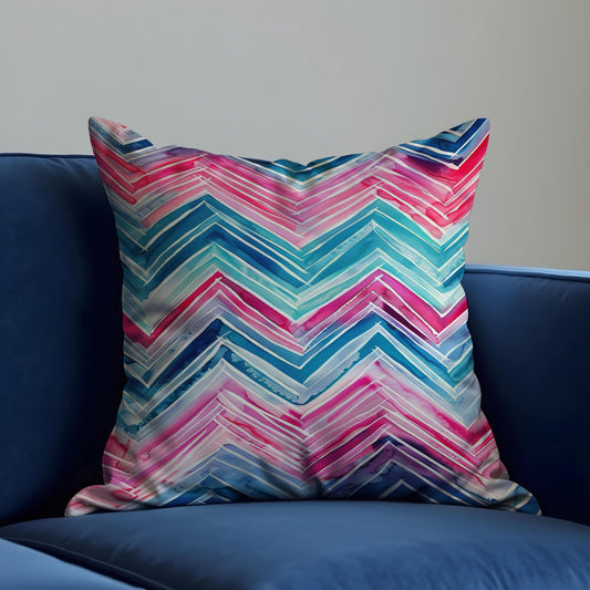 Colorful Chevron Cushion Cover, Geometric Pillow Case