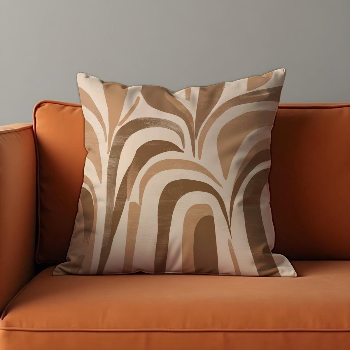 Neutral Arch Cushion Cover, Beige Throw Pillow Case