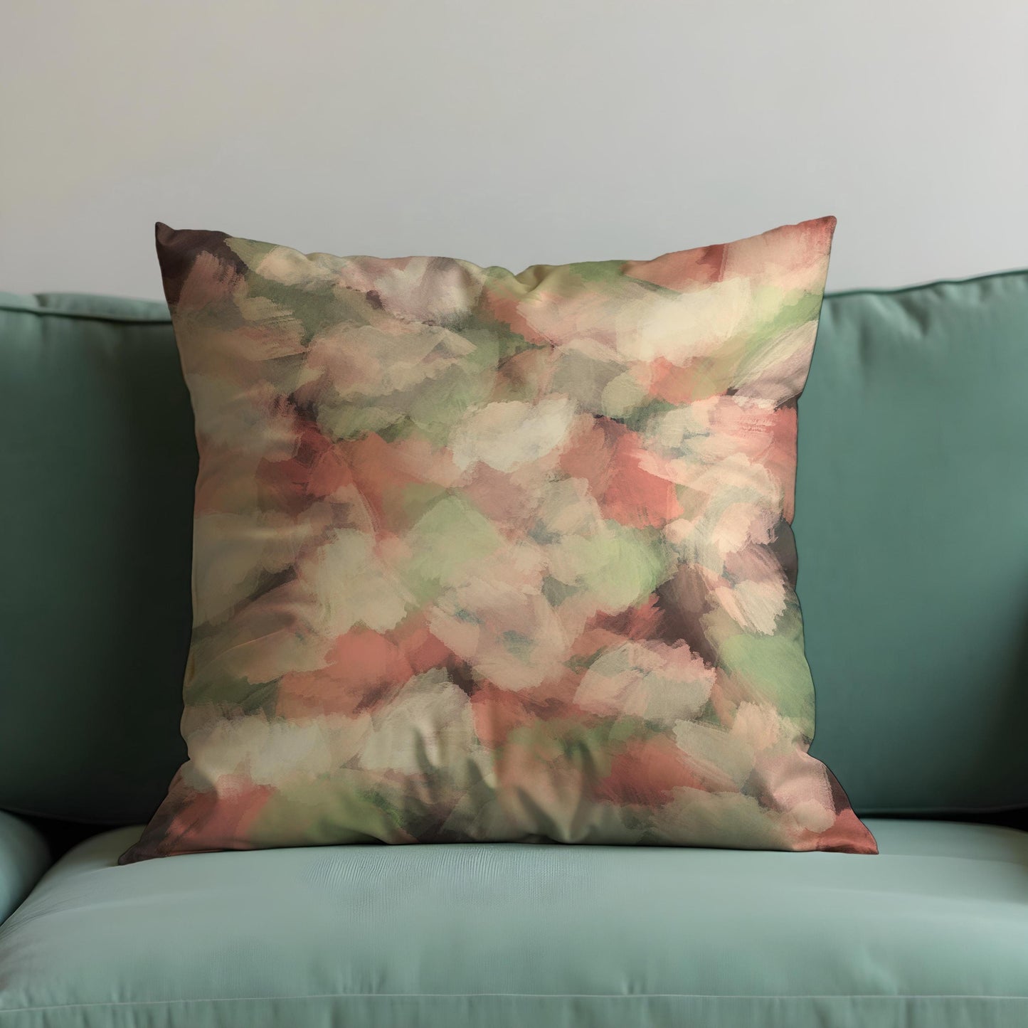 Earth Tone Watercolor Cushion Cover, Soft Abstract Brushstroke Pillow Cover