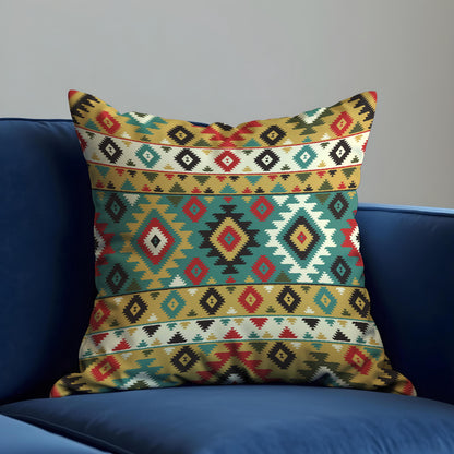 Boho Southwestern Throw Pillow Cover, Geometric Cushion