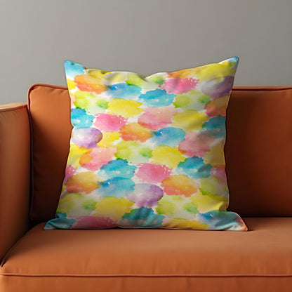Watercolor Splatter Throw Pillow Cover, Cushion Case