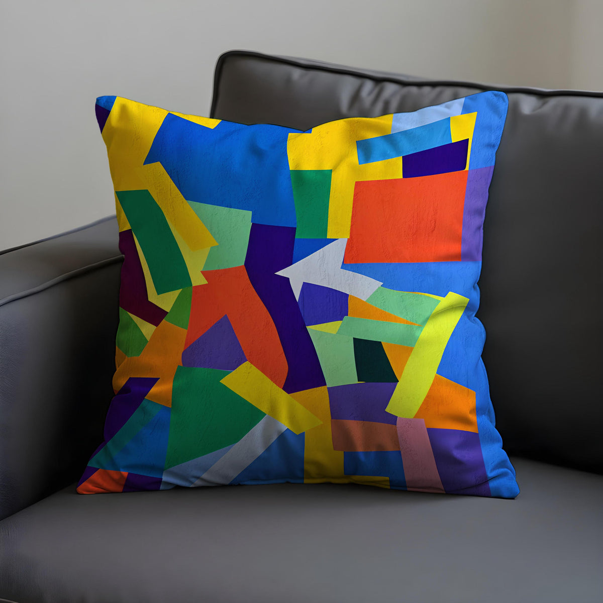 Bold Abstract Cushion Cover, Modern Throw Pillow Case
