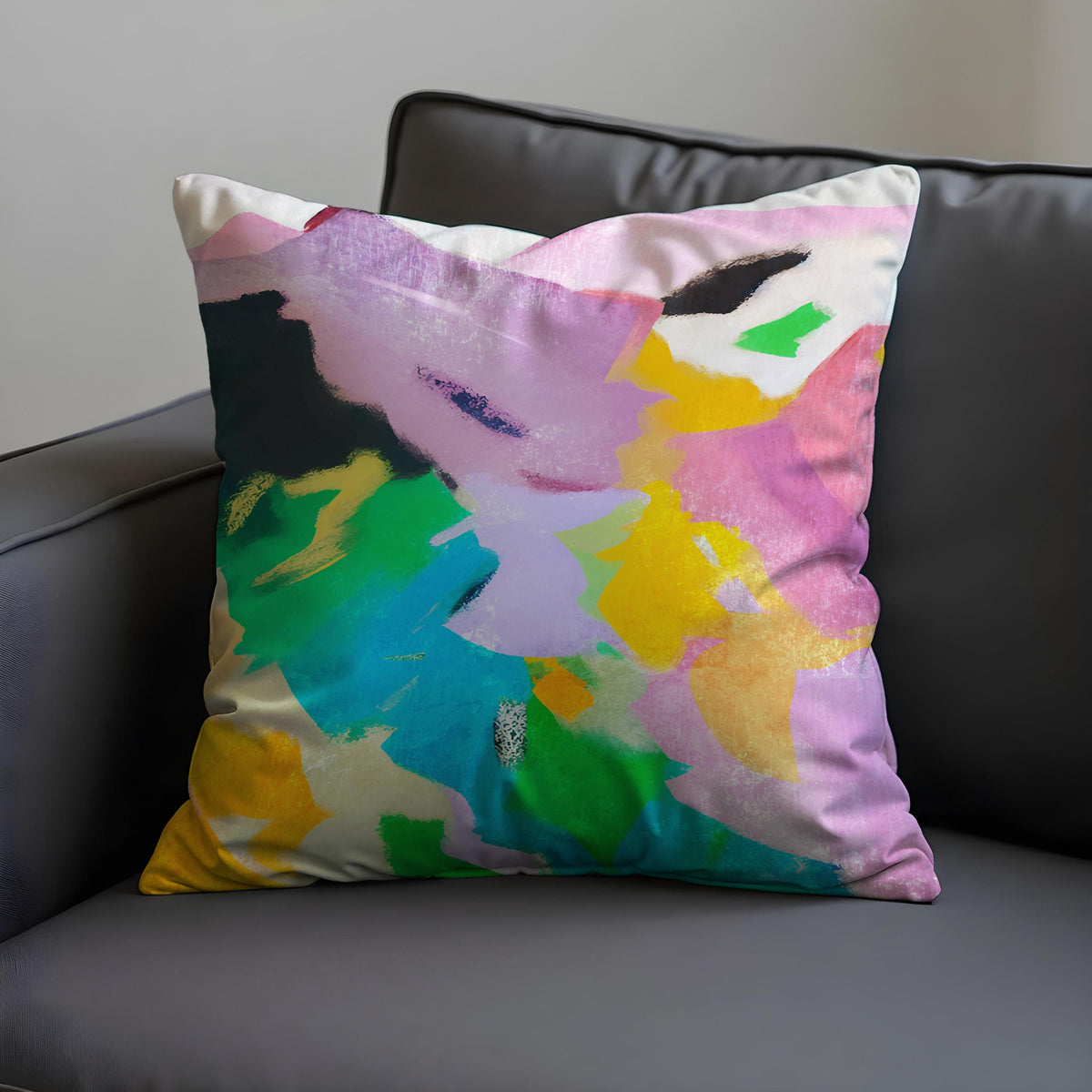 Colour Splash Cushion Cover, Rainbow Throw Pillow Case
