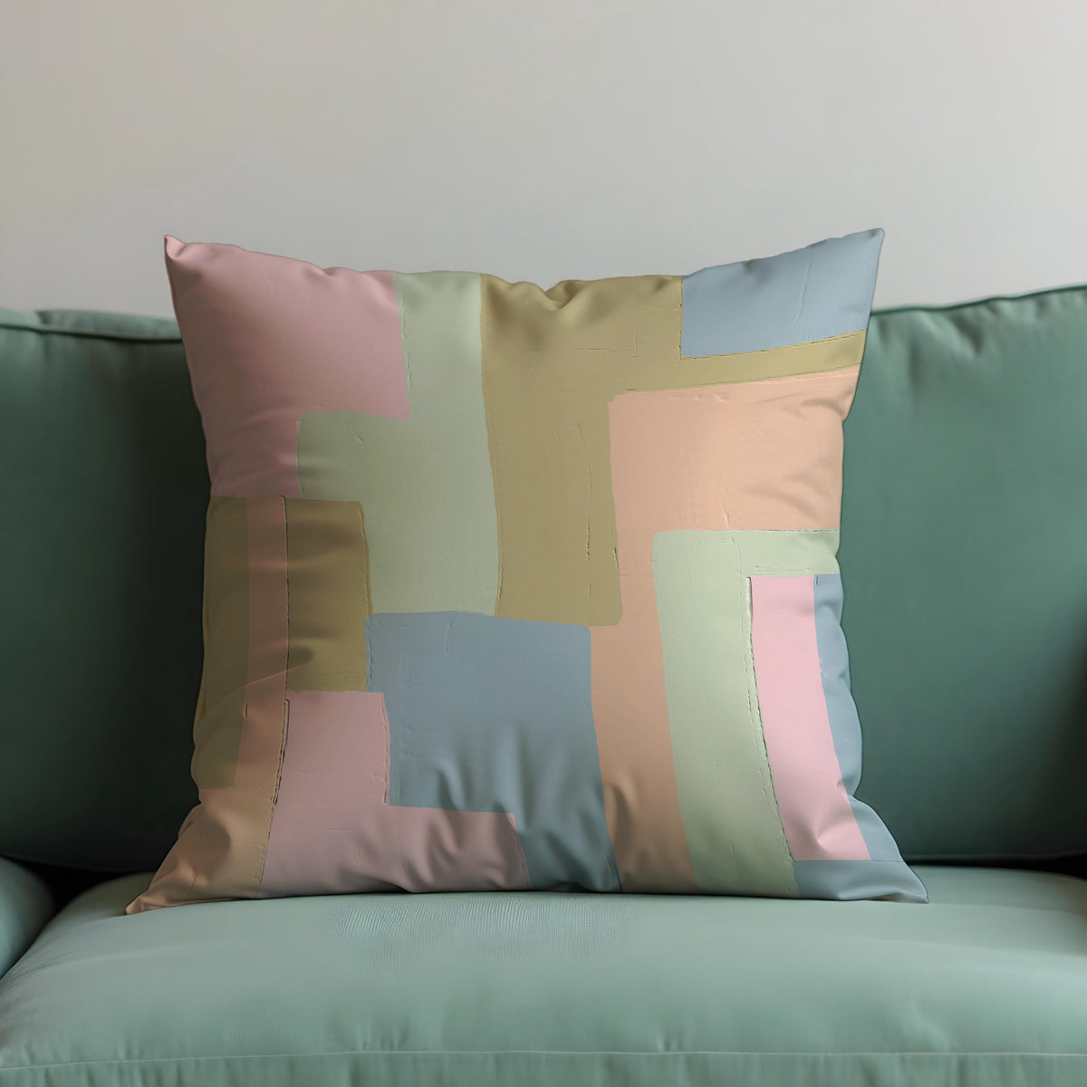 Pastel Geometric Cushion Cover, Scandinavian Pillow Case