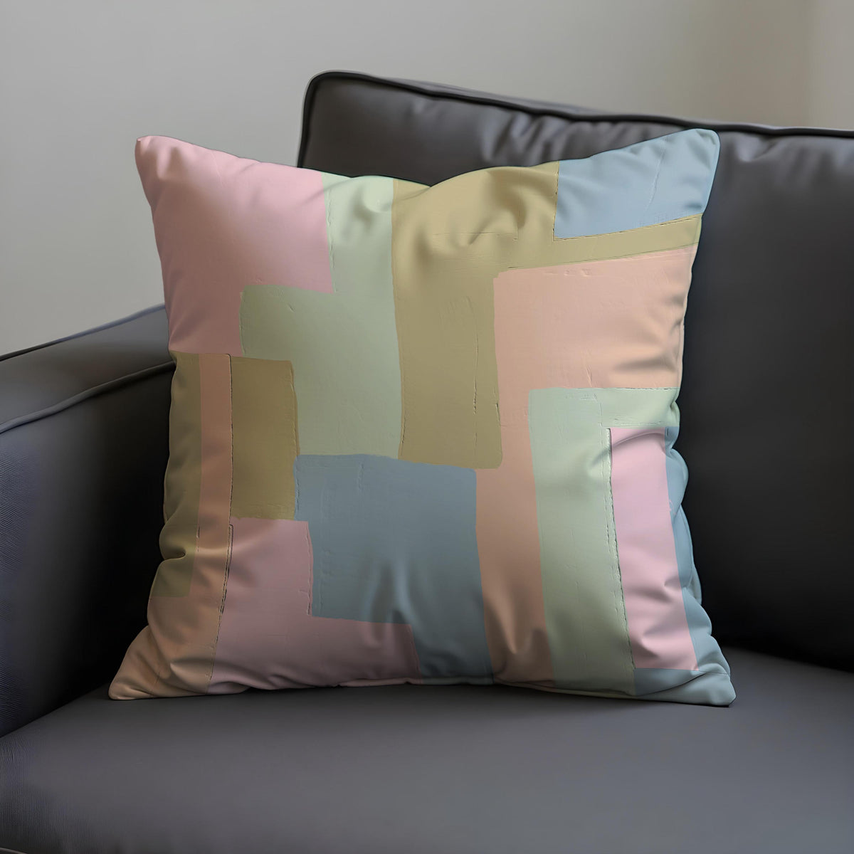 Pastel Geometric Cushion Cover, Scandinavian Pillow Case