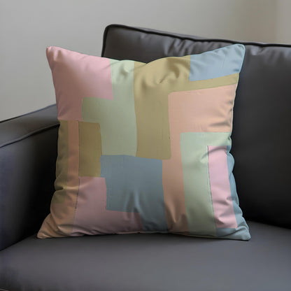 Pastel Geometric Cushion Cover, Scandinavian Pillow Case