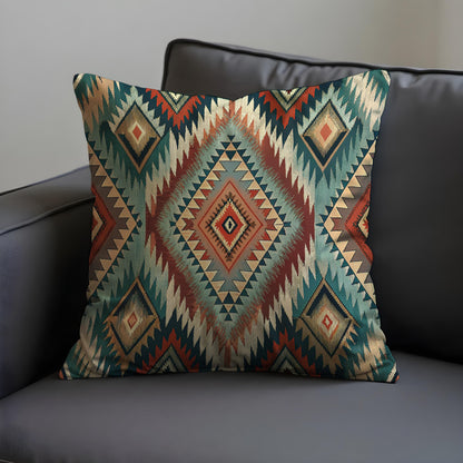 Southwestern Cushion Cover, Bold Aztec Geometric Pattern Pillow Case