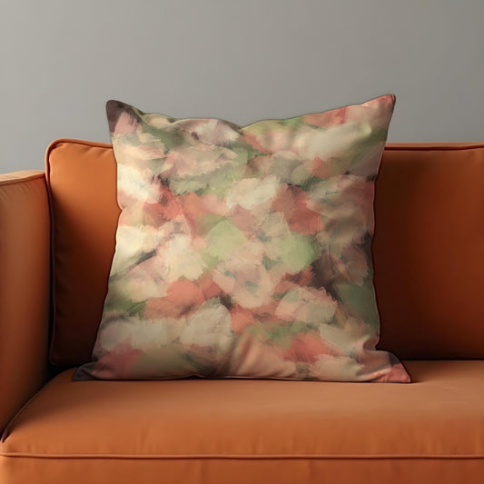 Earth Tone Watercolor Cushion Cover, Soft Abstract Brushstroke Pillow Cover