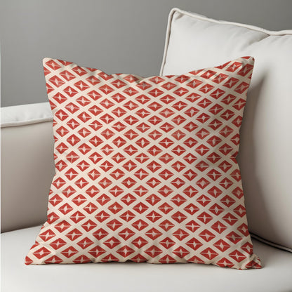 Terracotta Cushion Cover, Rust Boho Throw Pillow Case