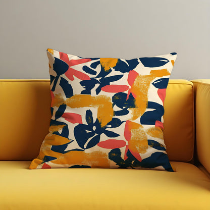 Abstract Leaf Cushion Cover, Modern Botanical Throw Pillow Case