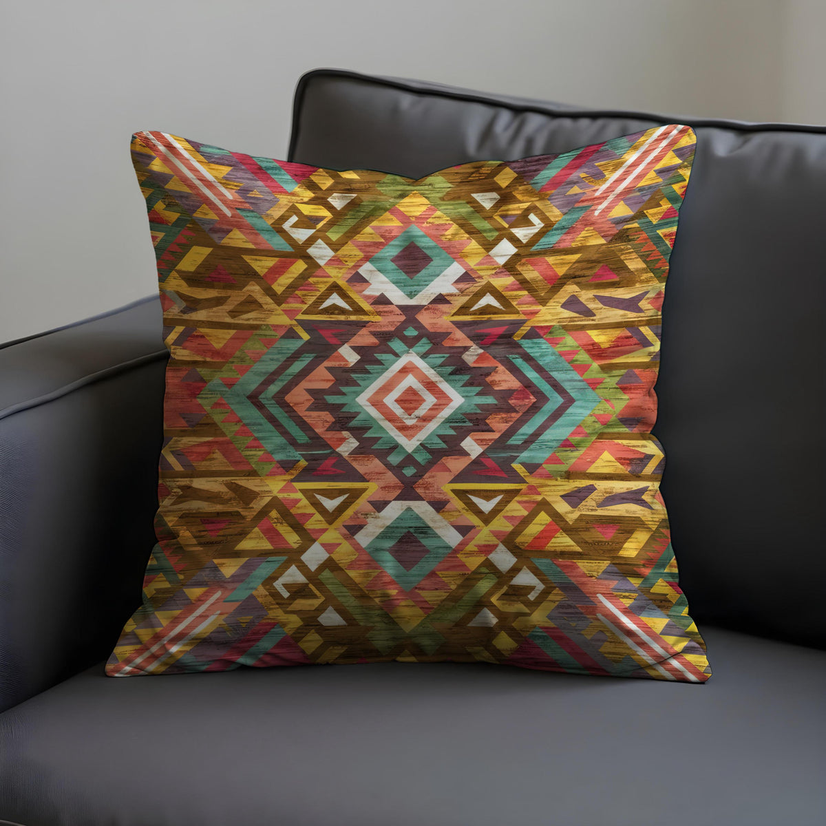 Southwestern Tribal Pillow Cover, Colorful Cushion Case