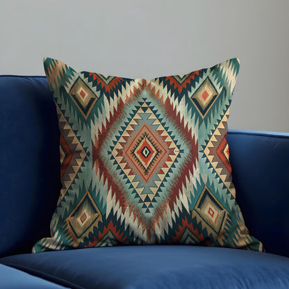 Southwestern Cushion Cover, Bold Aztec Geometric Pattern Pillow Case