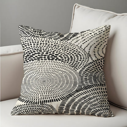 Black and White Cushion Cover, Geometric Pillow Case