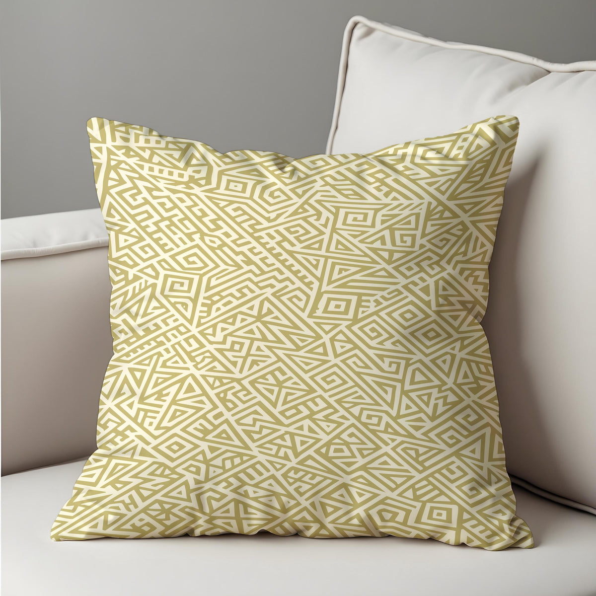 Neutral Geometric Cushion Cover, Abstract Pillow Case