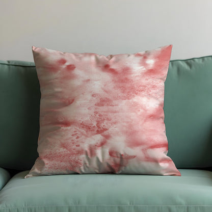 Blush Pink Cushion Cover, Soft Watercolor Marble Texture Pillow Case